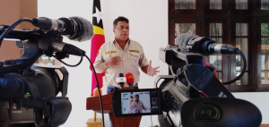 SEPS, Joaquim José Gusmão dos Reis Martins ko&#039;alia hela ba media sira hafoin sorumutu ho Primeiru Ministru, Taur Matan Ruak iha rezidensia Farol, tersa (06/07).