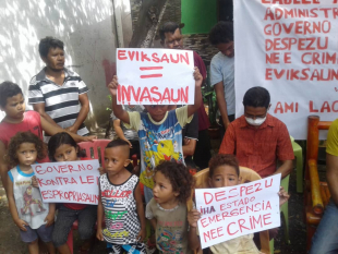 Komunidade expresa sira nia deskontentamentu ho Governu nia desizaun hodi hasai sira husi fatin horik ba iha kaikoli tan ba Governu atu hari Kuartel PNTL