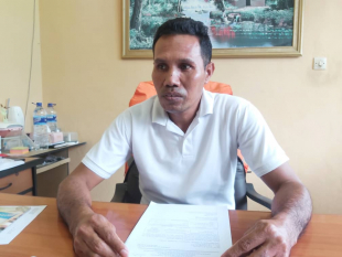 Diretór Servisu Diresaun Ministéiru Obras Públika (MOP) Baukau, Pedro Alexandre Guterres Perreira, ko&#039;alia hela ba mídia iha kna&#039;ar fatin,  Kuarta (18/01).