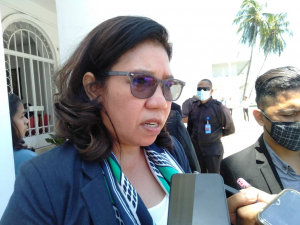 Vise Ministra Sara Lobo Brites ko&#039;alia ba Jornalista sira iha Palasiu Goveru, iha Kuarta (14/10)