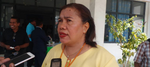SEII, Maria do Rósario Fátima Correia ko’alia hela ba media iha salaun apuramentu Baukau, Kinta (22/12). 
