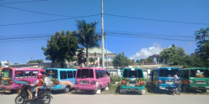 Transporte públiku Bus ho Microlete para hela iha Baukau la halo movimentu.