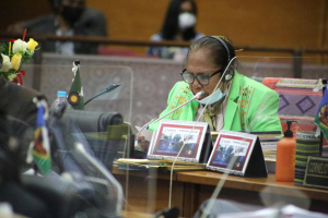 Xefe Bankada Kmanek Haburas Unidade Nasionál Timor Oan (KHUNTO), Olinda Guterres.