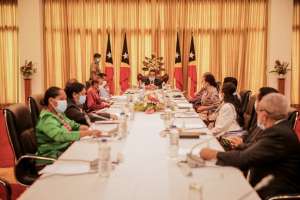 Sorumutuk KE iha Palasiu Prezidensial Bairru Pite, Dili (29/3)
