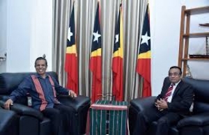 Prezidente da Republika, Francisco Guterres &#039;Lu-Olo&#039; hala&#039;o sorumutuk semanal ho Primeiru Ministru ,Taur Matan Ruak iha palacio Prezidente Ai Tarak laran