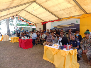 Dialogu nasionál iha Foho Loelaco, Suku Meligo, Postu administrativu Cailaco, Munisípiu Bobonaru, kinta (22/09).
