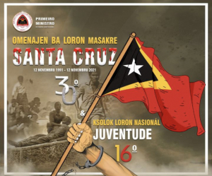 Mensajen Primeiru Ministru, Taur Matan Ruak, ba loron Nasionál Juventude no Masakre Santa Cruz 12 Novembru.