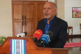 Eis Xefe Estadu Maior Jeneral F-FDTL, Tenenti Jeneral Reformadu Lere Anan Timur ko’alia hela ba média hafoin sorumutu ho Preidente Repúblika, José Ramos Horta, iha palasiu prezidensiál, bairo-pite, tersa (24/01).