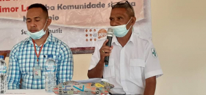 Diretór Servisu Saúde Munisípiu Baukau, Domingos Reinaldo da Costa Guterres ko’alia hela iha salaun CTID Canosiana vila antiga Baukau, kuarta (24/11).
