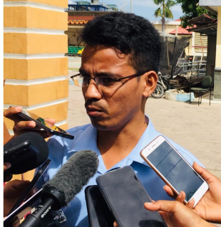 Reprezentante Membru Alumni Parlamentu Foinsa&#039;e Timor-Leste (APFTL), Cesar Ferreira Amaral.
