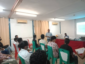 Grupu Juventude akompana hela formasaun ne&#039;ebe fp husi treinador SEKoop iha bairo-pite, kuarta (28/04).