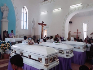 Mate isin vitima Bala PNTL nain iha hela igreja Motael antes ba hakoi iha Kuarta feira, 21/11/2018.
