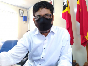 Prezidente Bankada Fretilin Deputadu Francisco Miranda Branco ko&#039;alia hela ho jornalista www.tempotimor.com iha PN, Segunda (14/9).