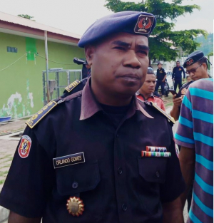 Komandante Unidade Espesiál Polísia (UEP), Superintendente Orlando Gomes.