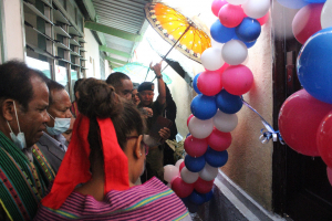 Vise-Ministru Saúde, Bonifácio ‘Mau Coli’ dos Reis,inaugura Sentru Amigável Saúde Adolexente no Joven iha Suku Mulo.
