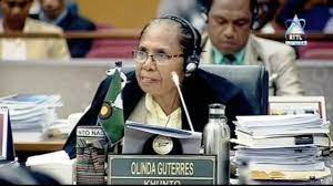 Xefe Bankada Kmanek Haburas Unidade Nasional Timor Oan (KHUNTO), Olinda Guterres.