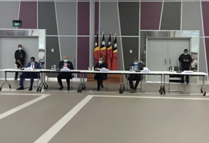 Primeiru Ministru (PM), Taur Matan Ruak, lidera hela Semináriu Rezultadu Avaliasaun Ex-Post ba Projetus Infraestrutura hal’o iha Minsitériu Finansas, tersa (30/11).