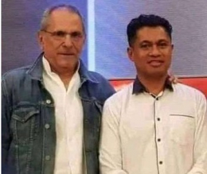Kandidatu Prezidente Períodu 2022, José Ramos Horta, foto hamutuk ho Prezidente PD, Mariano ‘Asanami’ Sabino.