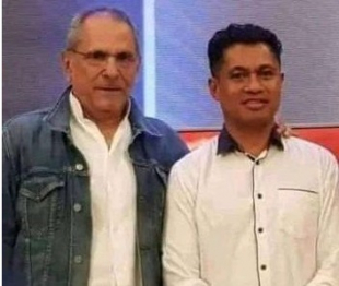 Kandidatu Prezidente Períodu 2022, José Ramos Horta, foto hamutuk ho Prezidente PD, Mariano ‘Asanami’ Sabino.