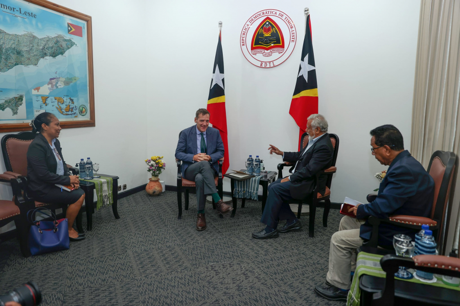 Primeiru-Ministru (PM), Kay Rala Xanana Gusmão, hala&#039;o enkontru ho reprezentante Banku Mundial.
