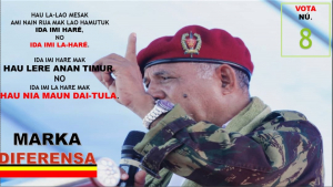 Kandidatu Prezidente Repúblika (PR) Períodu 2022-2027, Tenente Jenerál Reformandu Lere Anan Timur.