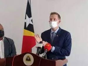 Embaixadór Estadu Unidu Amérika (EUA) mai Timor-Leste, Kevin Blackstone.