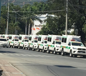 Ambulansia ne&#039;ebe Governu Timor Leste sosa, para lina iha Liuron ninin besik portu Dili (11/8)