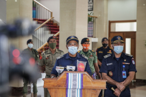 Komandante Jerál Polísia Nasional TimorLeste (PNTL), Komisáriu Fustino da Costa ko&#039;alia ba Jornalista sira iha Palasiu Prezidente iha foin lalais ne&#039;e