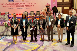 Ministru Edukasaun, Juventude no Desportu (MEJD), Armindo Maia, Ho ekipa ne&#039;ebe partisipa  Konferénsia Ministru Edukasaun sira ba Rejiaun Asia Pasífiku ba daruak (APREMC II), iha Bankok-Tailandia.
