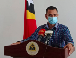 Vise-ministru Interior (Vice-MI) Antonio Armindo ko&#039;alia ba Jornalista sira hafoin hasoru malu ho PM taur Matan Ruak iha palasiu Governu, Tersa (15/12)