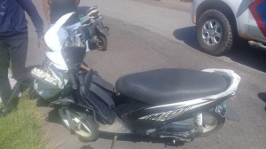 Asidente tranfegu motorizada mio.  