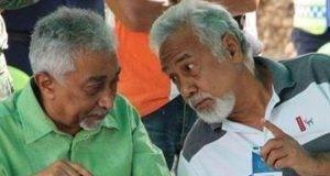 Prezidente CNRT, Kay Rala Xanana Gusmao dada lia ho Sekretariu Jeral Partidu FRETILIN, Mari Alkatiri iha okaziaun ruma iha pasadu