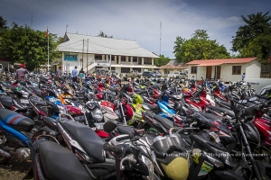Motor sira ne&#039;ebe para hela iha kuartel PNTL Municipiu Dili