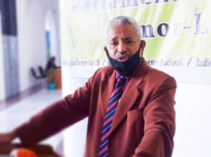 Prezidente Interinu Partidu Frente Mudansa (FM), Egídio de Jesus &quot;Lamanas-Lamalirin&#039;&#039;.