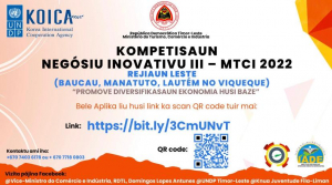 Avizu ba kompetisaun ba foinsa&#039;e kreativa ho Inovativu kontribui rezolve problema komunidade nian.