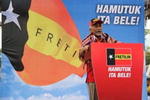 Sekretariu Jeral Partidu FRETILIN, Dr. Mari Alkatiri iha kampania Elisaun tinan ruma kotuk