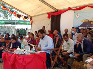 Ministru, Fidelis Leite Magalhães dialogu hela ho komunidade sira iha Suku Meligo, kinta (22/09).