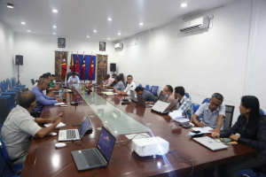 Ministru Administrasaun Estatal (MAE), Miguel Pereira de Carvalho, halo enkontru ho ekipa implementasaun programa UKL Plus.