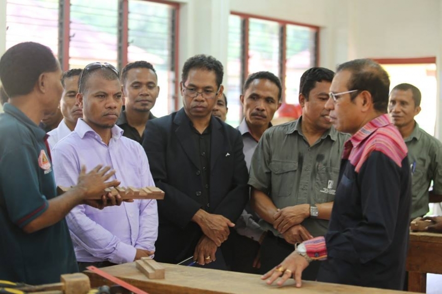 Julio da Silva and Prime Minister Taur Matan Ruak visited Tibar training center