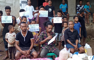 Estudante no juventude inklui komunidade hala&#039;o hela konferensia imprensa iha aldeia edemumu suku makadike postu administrativu Uatulari munisípiu vikeke, kinta (31/12).