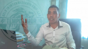 Diretór DTP Munisípiu Baukau, Raimundo de Jesus Barros ko&#039;alia hela ba mídia iha kna&#039;ar fatin vila nova, Tersa (14/02)