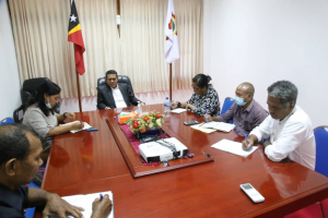 Ministru Administrasaun Estatal (MAE), Miguel Pereira de Carvalho, hala&#039;o enkontru ho Autoridade Munisipal Dili.
