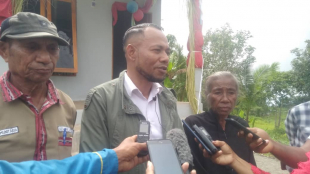 Diretór Jerál Dezenvolvimentu Rurál, Rosito Guterres ko’alia hela ba média iha iha Suku Triloka, Postu Administrativu Baukau Vila, Munisípiu Baukau, Tersa (31/01).