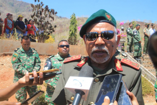 Xefe Estadu Maiór FALINTIL-Forsa Defeza Timor-Leste (F-FDTL), Majór Jenerál Lere Anan Timur  ko&#039;alia ba Jornalista sira