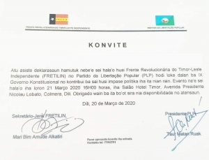 FRETILIN no PLP sei Asina Nota Koligasaun Foun