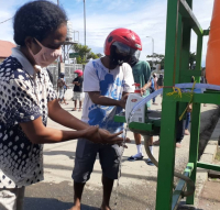 Covid-19 Hanorin Komunidade Baukau Hadomi Saúde