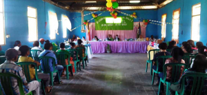 Estrutura no membru husi Asosiasaun Misaun Antigu Konbatente iha Timor-Leste (AMAC) selebra hela anuversáriu ba dahuluk iha sede AMCA, seroja, Komoro, sábadu (14/08). 
