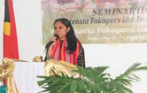 Vise Prezidente Parlamento nasional Maria  Angelina Sarmento