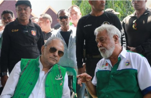 Prezidente Partidu CNRT, Kay Rala Xanana Gusmão no Kandidatu Prezidente, José Ramos Horta.