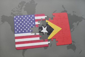 Bandeira Amerika no Timor-Leste